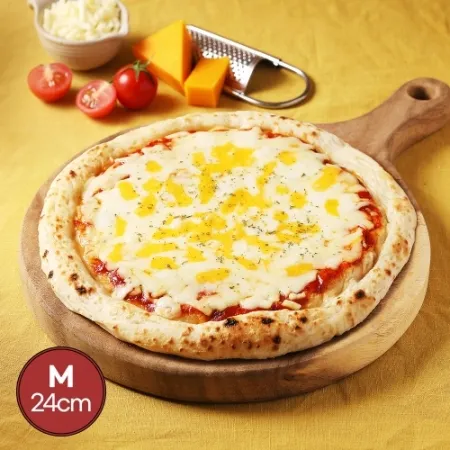 나폴리식 화덕 치즈 피자(M) 10인치 356g 술안주 호프 밀키트 간편식 간식 이미지