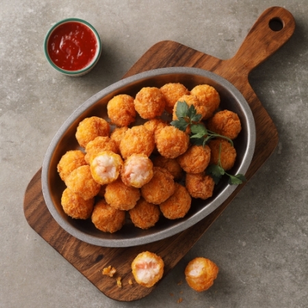 통살새우볼 1kg_호프 포차 주점 안주 튀김 사이드 간식 푸딩팩토리