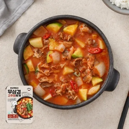 우삼겹고추장찌개 410g 밀키트 원팩 술안주 호프