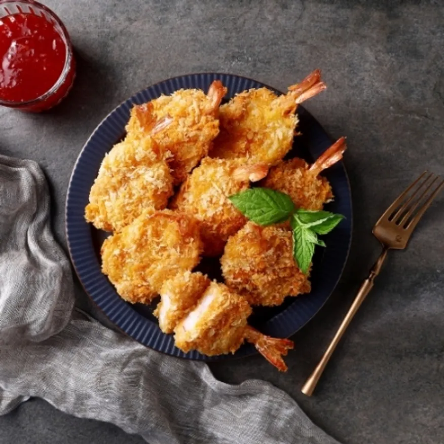 빅 버터플라이 새우튀김 1kg(50g*20ea) 술안주 밀키트 간식 호프 새우 튀김 빵가루 이미지