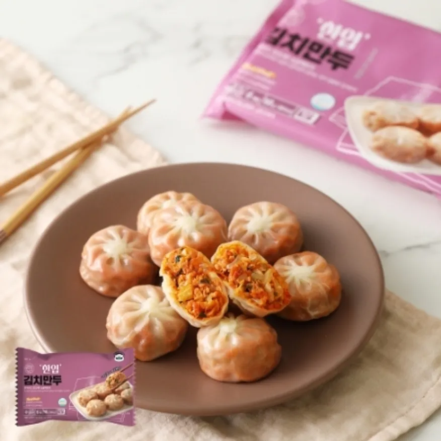 한입김치만두168g 만두 간식 캠핑 pc방 야식 이미지