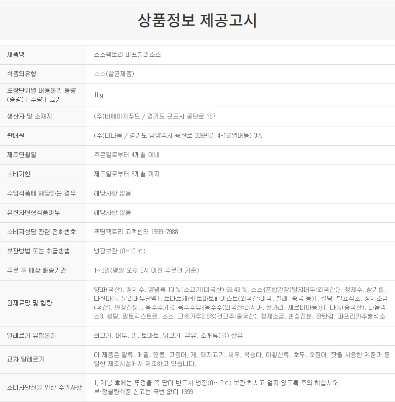 상품정보제공고시