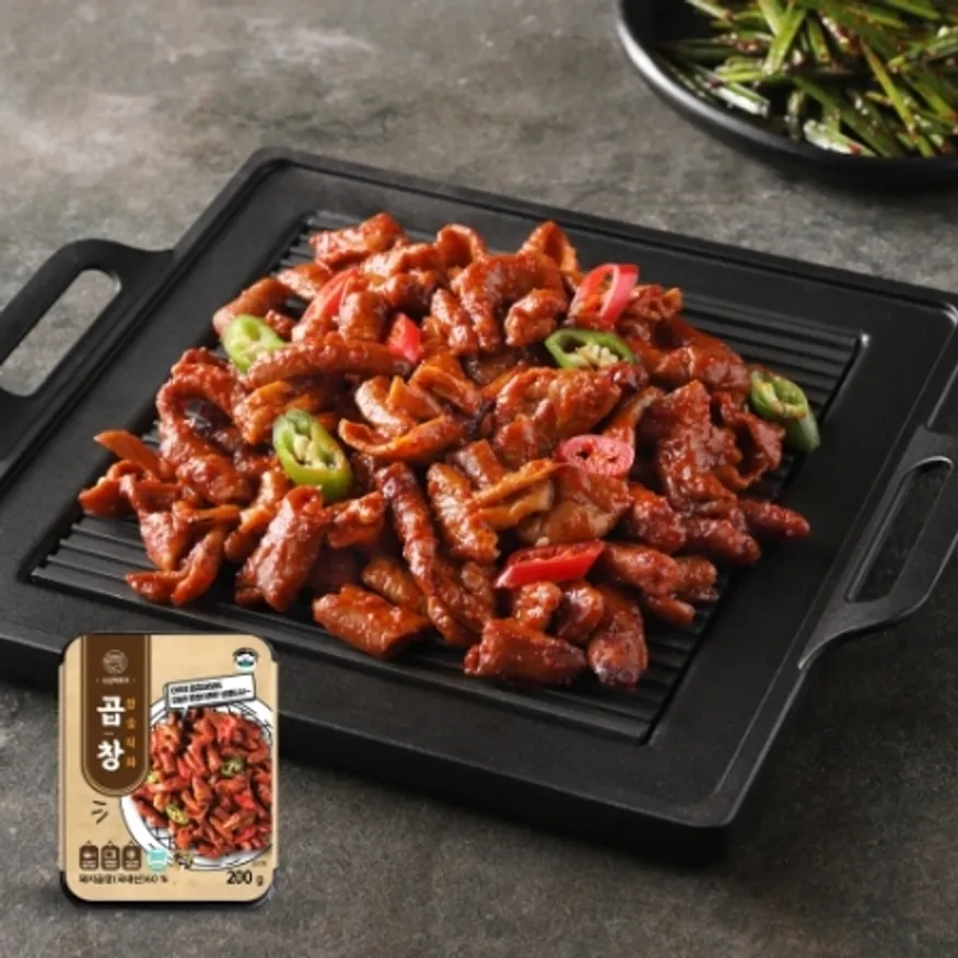 참숯 직화 곱창 200g 밀키트 호프 술안주 간편식 이미지