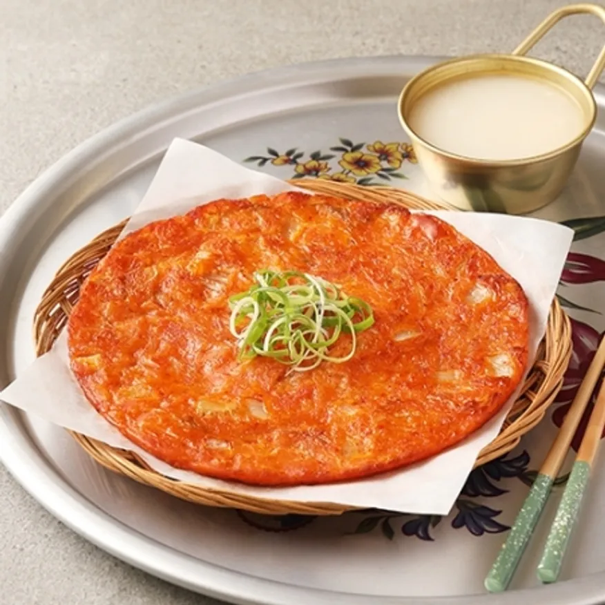 수제 김치전 230g 술안주 호프 주점 포차 배달 이미지