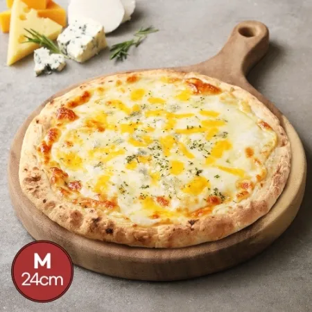 화덕 고르곤졸라 콰트로치즈피자M(10인치) 373g 피자 간식 밀키트 간편식 술안주 호프 안주 이미지