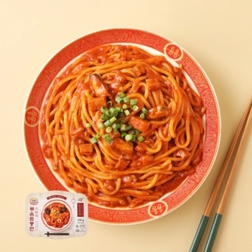 수타식 볶음짬뽕면 330g 중식 밀키트 간식 야식 이미지