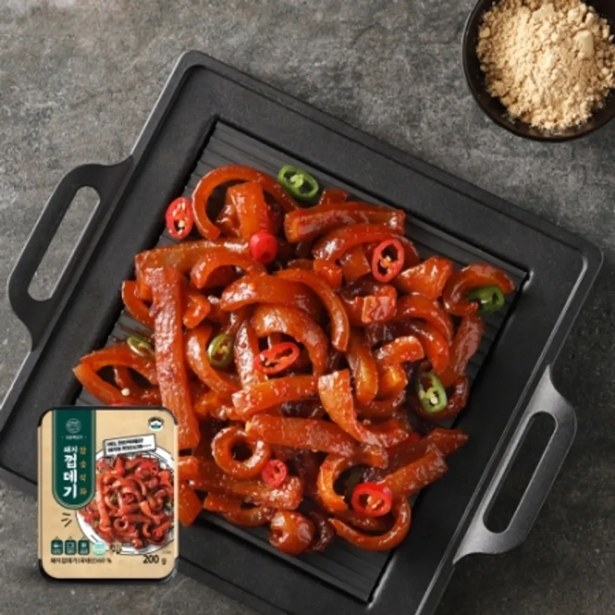 참숯 직화 돼지껍데기 200g 이미지