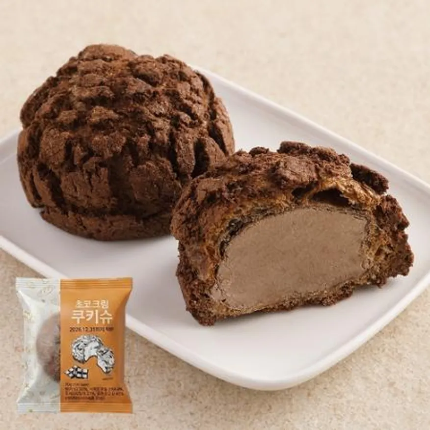 초코크림 쿠키슈 70g_간식,베이커리,무인,빵,쿠키,사이드,디저트 이미지