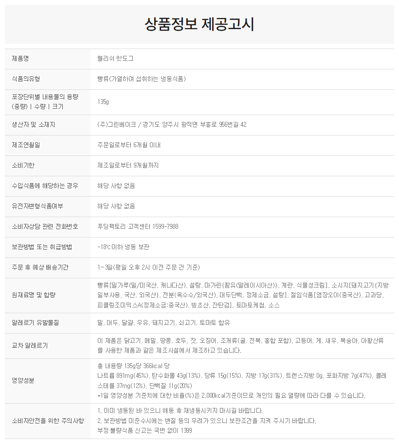 상품정보제공고시