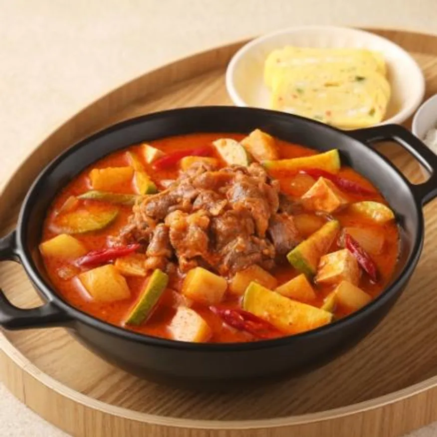 푸딩프렙 우삼겹고추장찌개 320g_리뉴얼 밀키트 원팩 술안주 호프 이미지