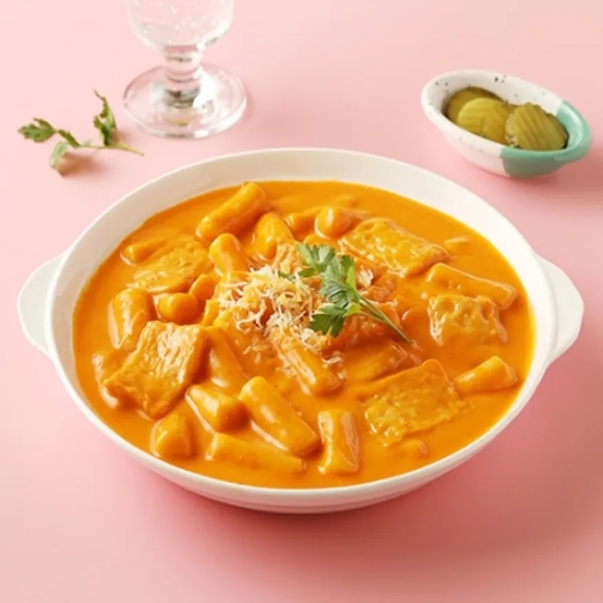 로제 국물떡볶이 570g 떡볶이 밀키트 분식 야식 술안주 호프 이미지