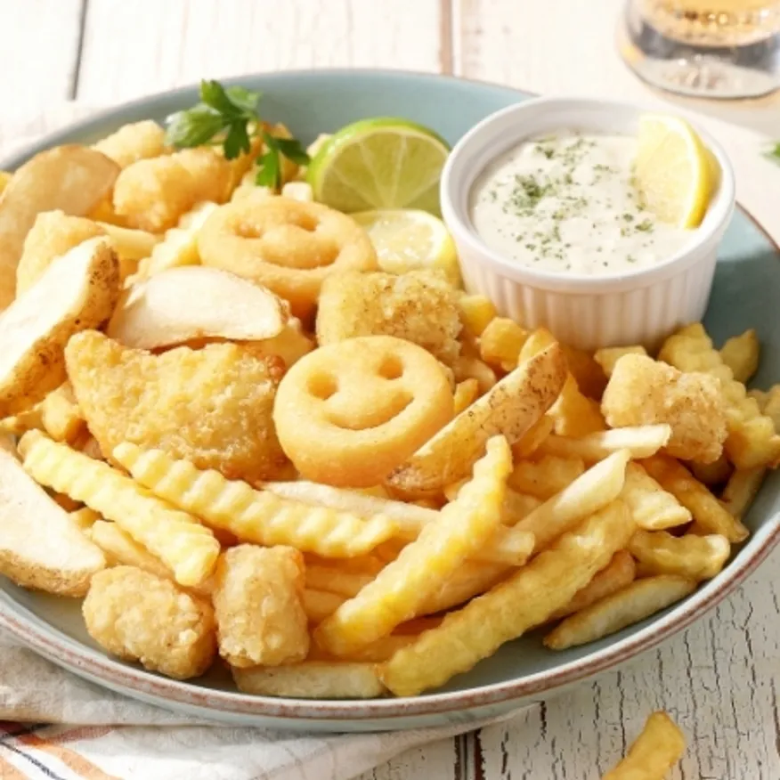 7가지 모듬감자 500g 감자튀김 야식 술안주 호프 이미지