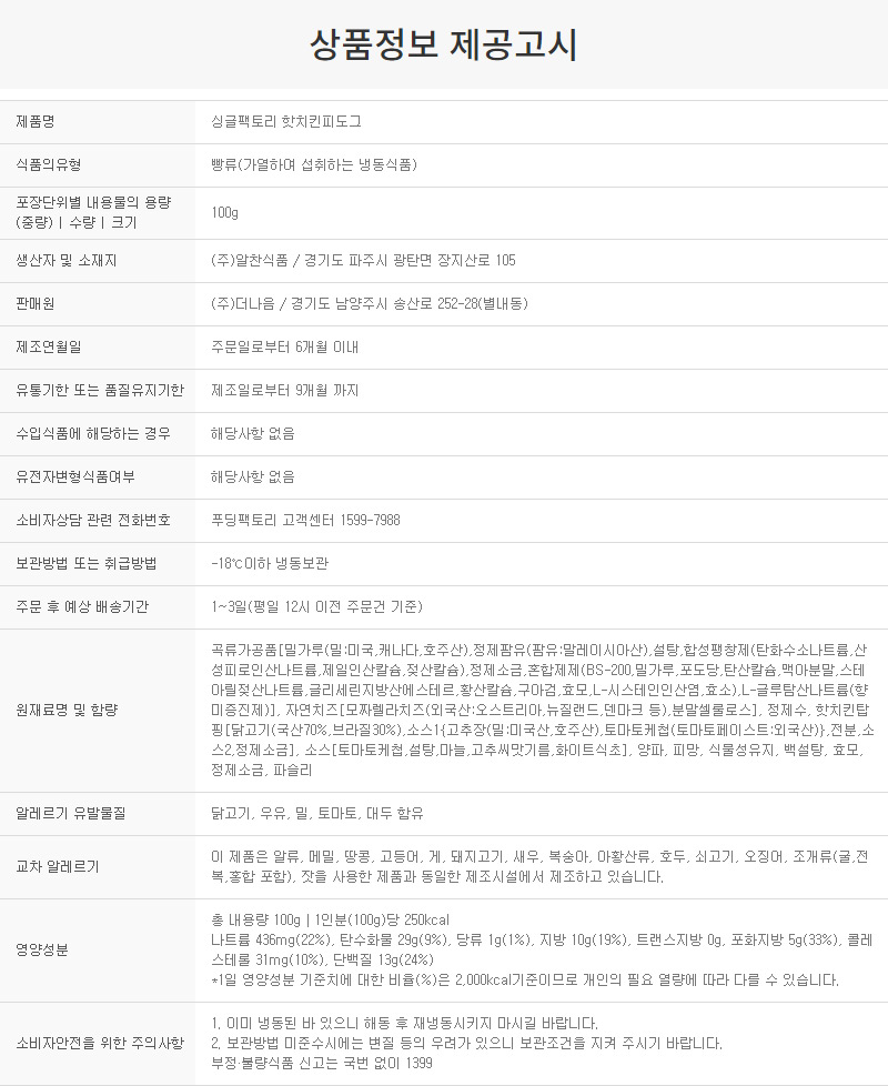 상품정보제공고시