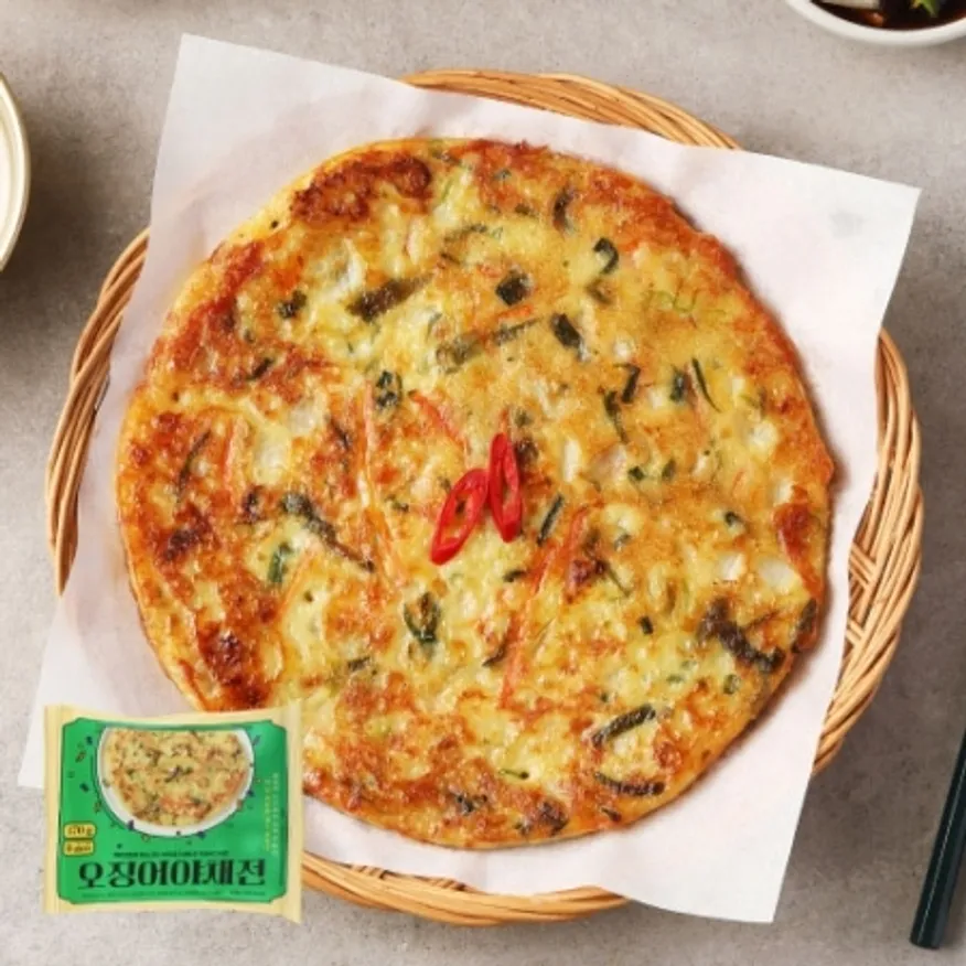 노릇한 오징어야채전 170g 술안주 호프 주점 포차 배달 이미지
