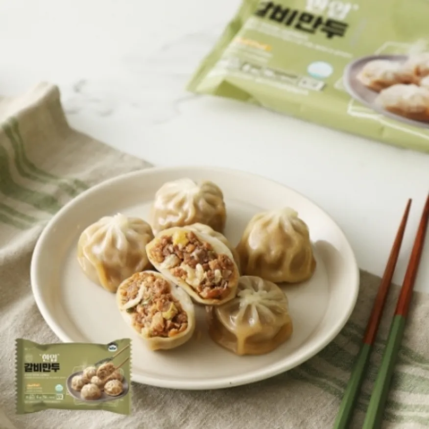 한입갈비만두156g 만두 간식 캠핑 pc방 야식 이미지