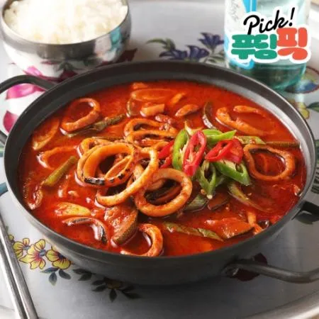 푸딩픽 원팩 오징어찌개(1인분) 180g_안주,밀키트