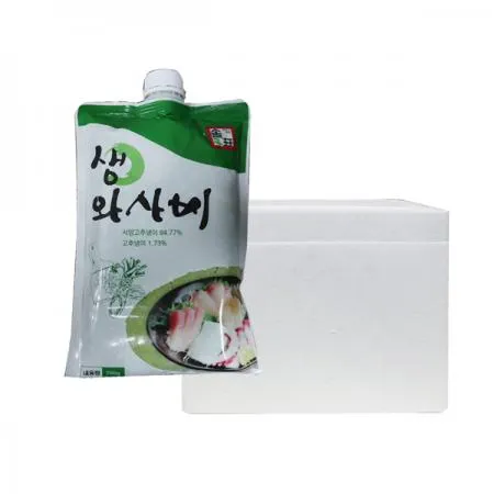 솔표 생와사비700g 12개 1박스 고추냉이86.5%