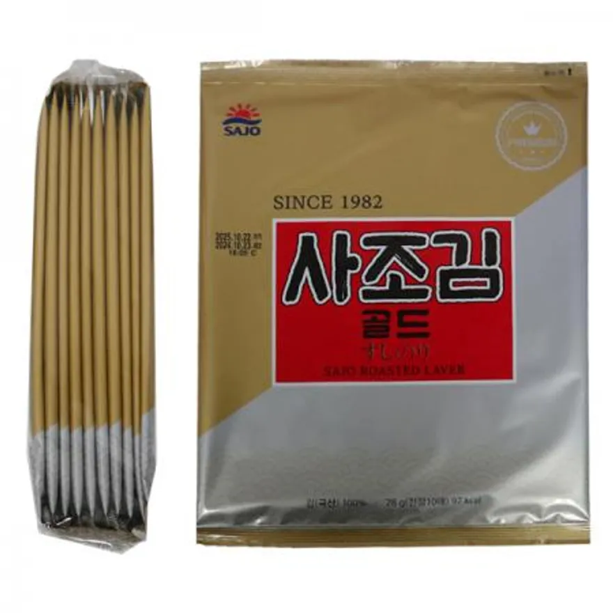 사조김골드 김밥용김(2.8g 전장10매) 28g 100봉 1박스 이미지