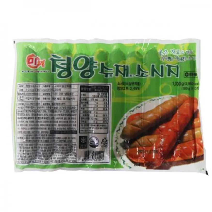 유원식품 미드림 청양수재소시지 1kg 10개 1박스 이미지