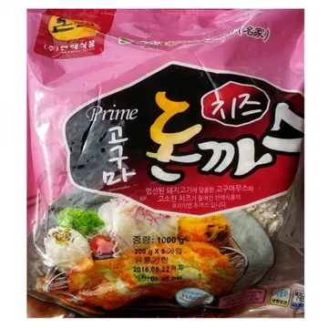 한맥식품 고구마치즈돈까스200g 5장 1K 1개
