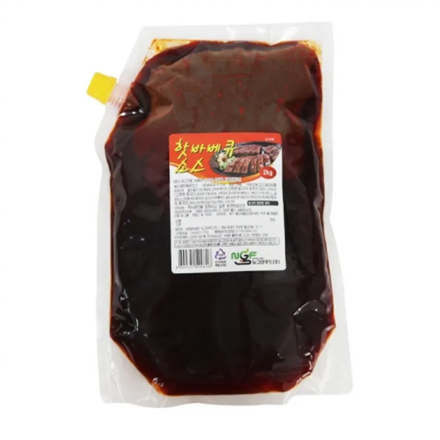 뉴그린 핫바베큐소스2kg 6개 1박스 이미지