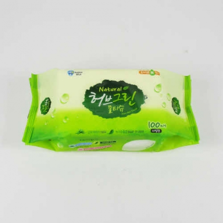 버블윅 허브그린 물티슈 100매