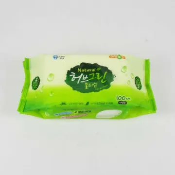 버블윅 허브그린 물티슈 100매