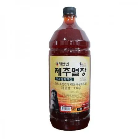 새천년 제주멸장 멸치액젓3.4kg 1개 