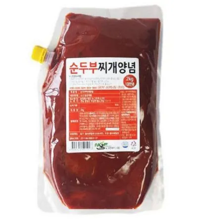 뉴그린 순두부찌개 양념2kg 6개 1박스 이미지