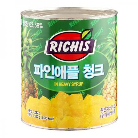 동서 리치스 파인애플 청크3.062kg 1개