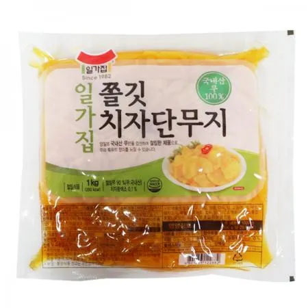 일가집 쫄깃 치자단무지1kg 6개 1박스  