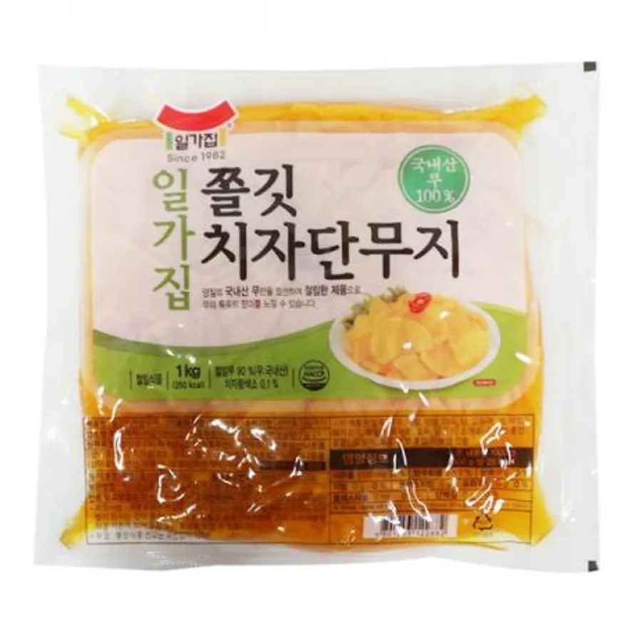 일가집 쫄깃 치자단무지1kg 6개 1박스 이미지