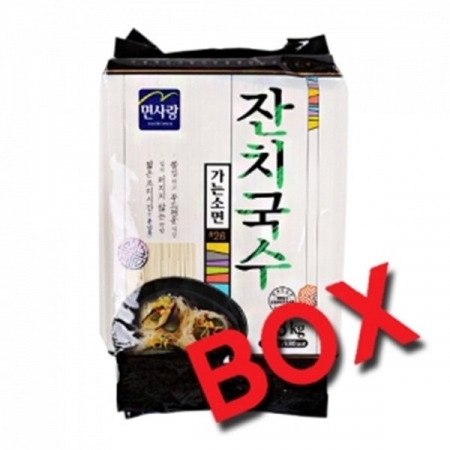 면사랑 잔치국수 소면 3kg 4개 1박스 이미지