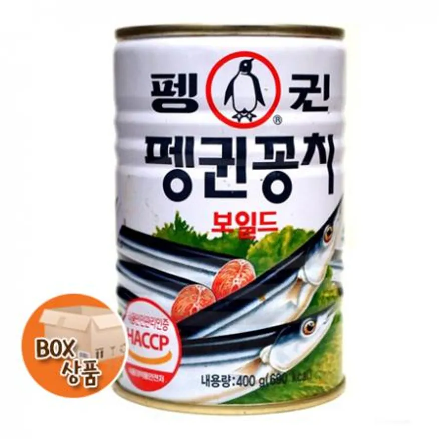 펭귄 꽁치 400g 24개 1박스 이미지
