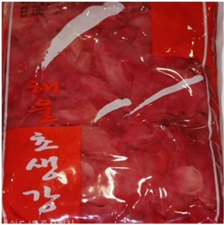 삼도식품 해울찬 홍초생강1.3kg 10개 1박스 이미지