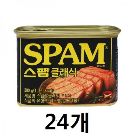 백설 스팸 클래식300g 24개 1박스