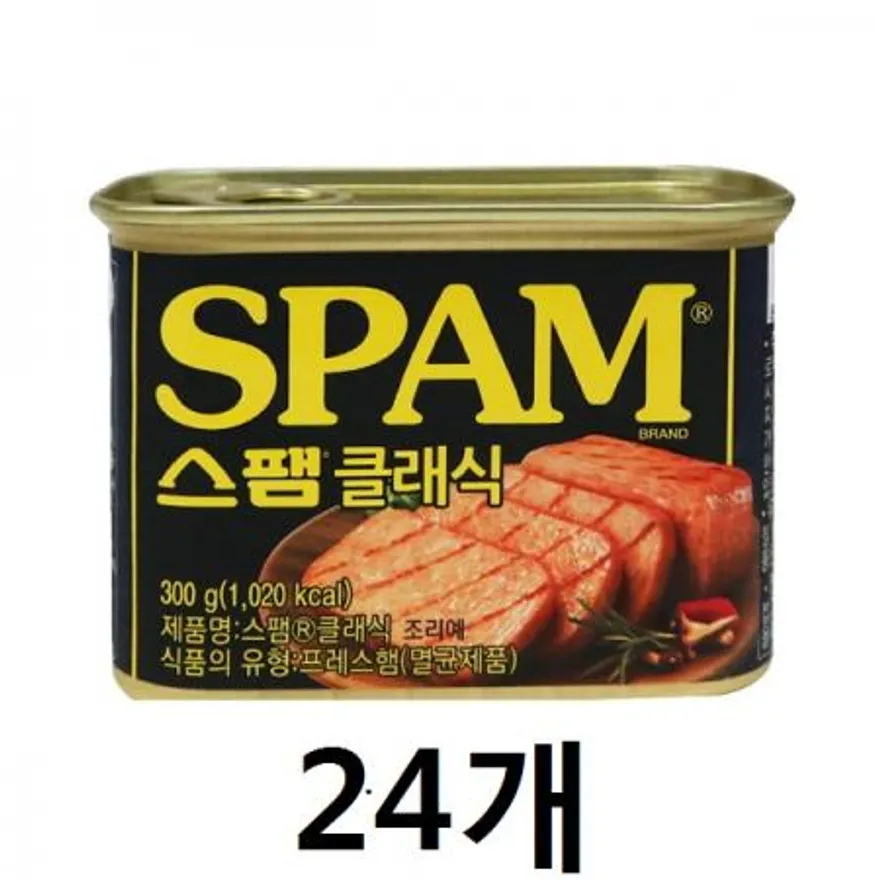 CJ 스팸 클래식 300g 24개 1박스 이미지
