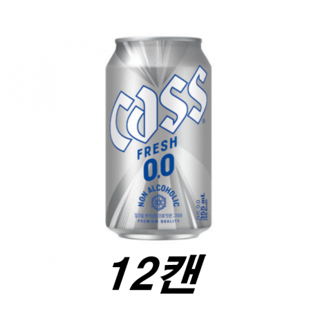 카스프레시 0.0 제로 논알콜 355ml 12캔