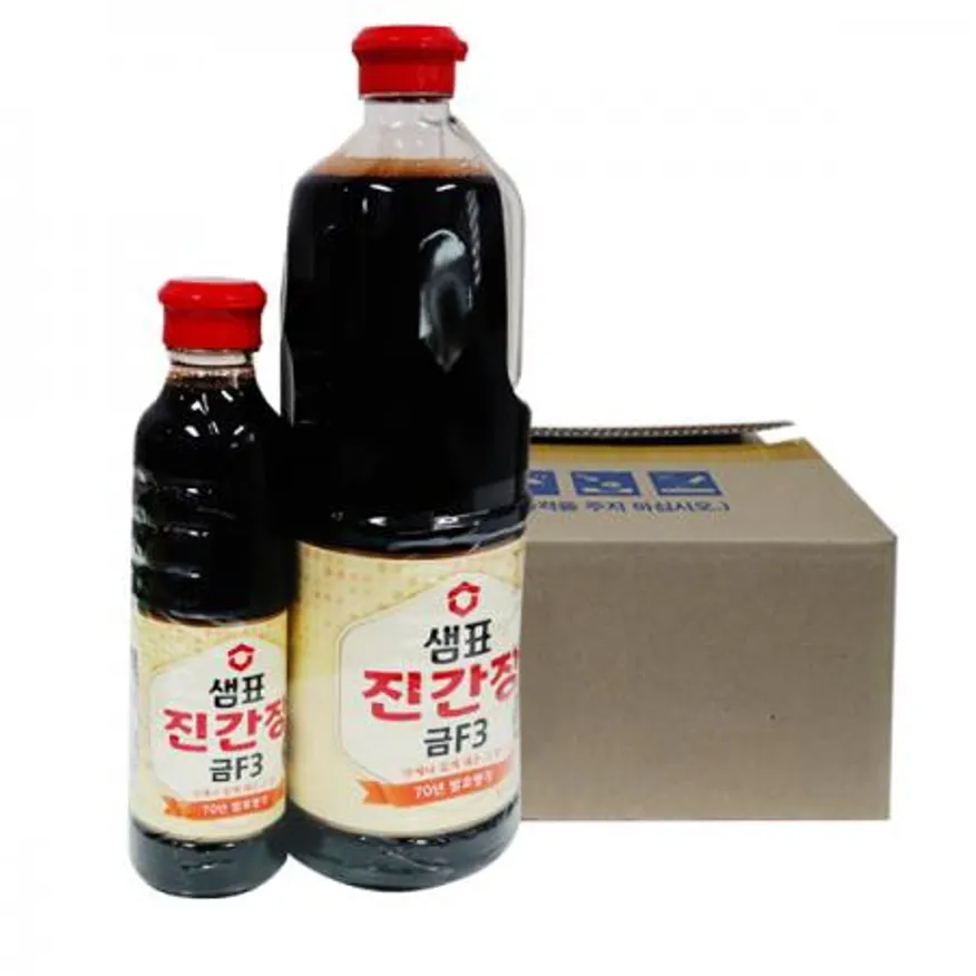 샘표 진간장금 F3 1.7L 6개+F3 500ml 6개 1박스 이미지