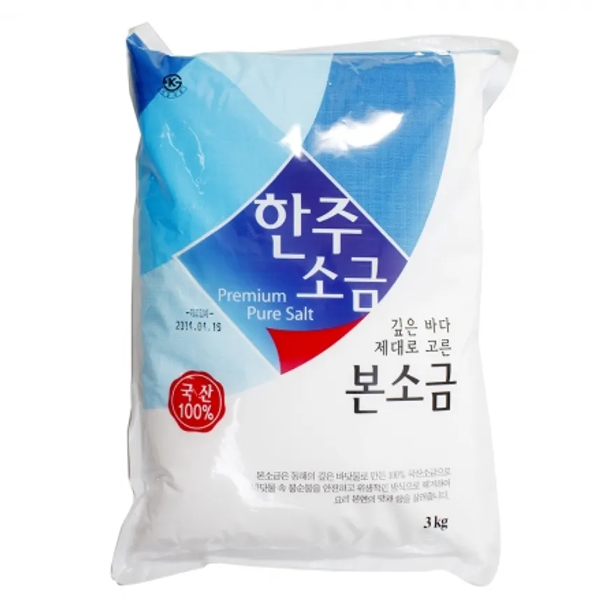 한주소금 본소금 3kg 6개 1박스 이미지