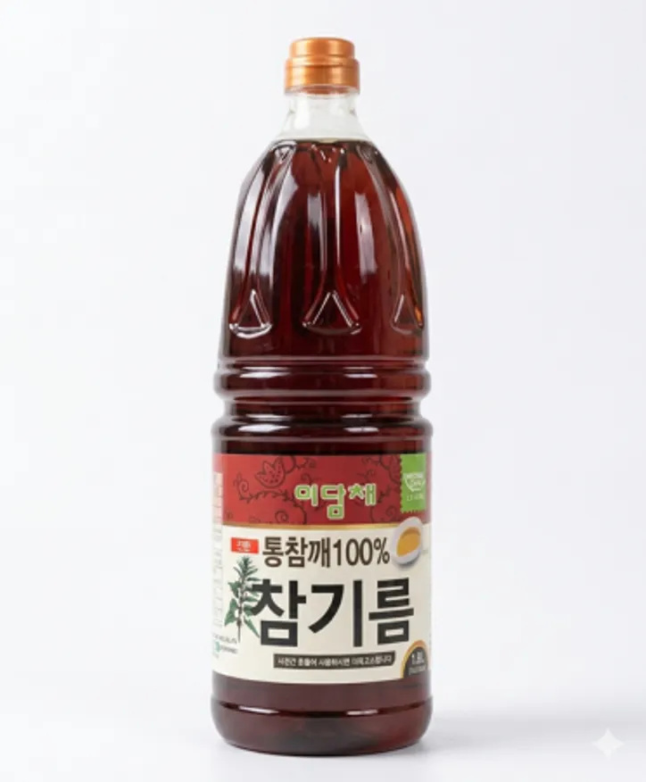 미담채 통참깨100%참기름1.8L 1개 이미지