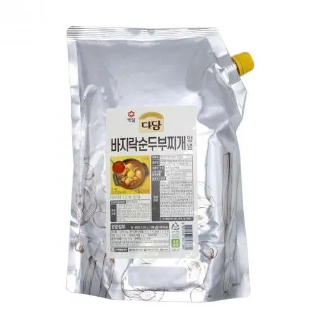 백설 다담 순두부찌개양념2kg 6개 1박스 