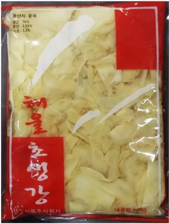 해울찬 백 초생강1.3Kg 10개 1박스