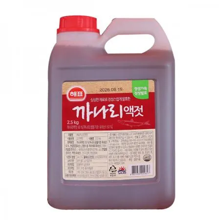 해표 까나리액젓2.5kg 6개 1박스 이미지