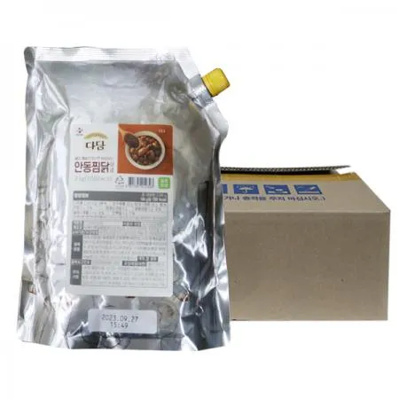 다담 안동찜닭양념2kg 6개 1박스   