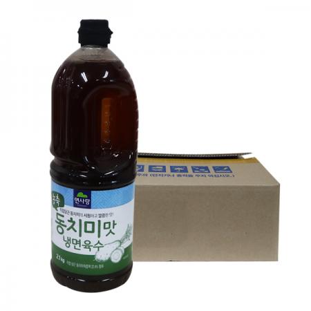 면사랑 농축 동치미맛 냉면육수2.1kg 6개 1박스 이미지