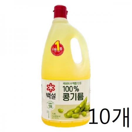 백설 콩기름1.8L 10개 1박스