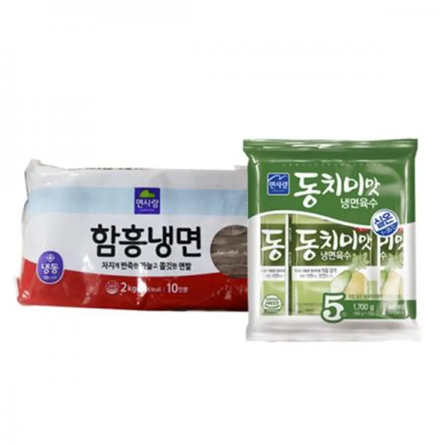 면사랑 함흥냉면2kg 1개+동치미맛 냉면육수 340g 10개 이미지