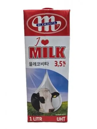믈레코비타 멸균우유1000ml  12개 1박스