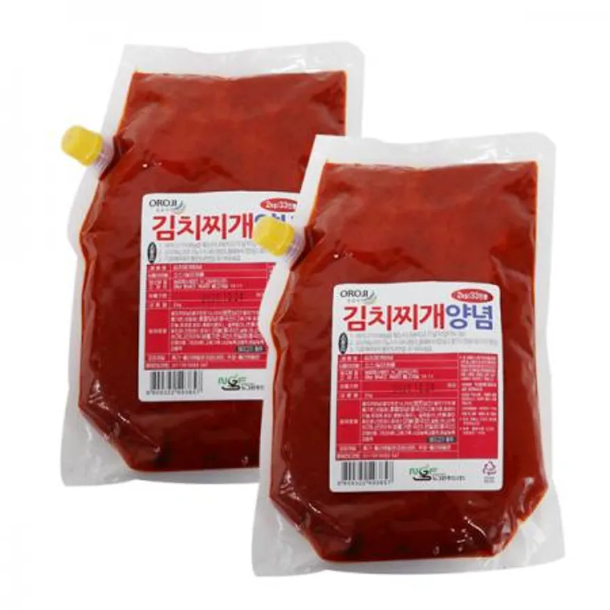 뉴그린 오로지 김치찌개양념2kg 6개 1박스 33인분 이미지